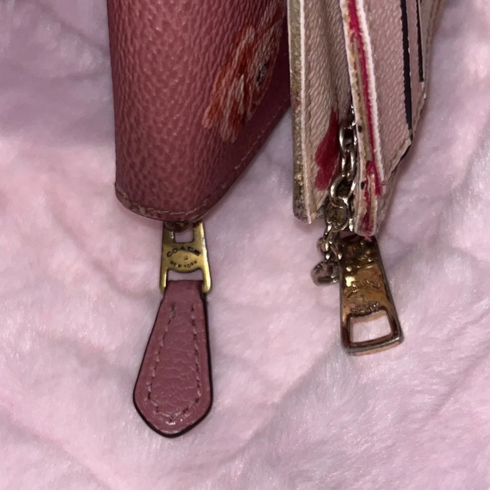 Coach Pink Floral Zip Wallet - Picture 8 of 14